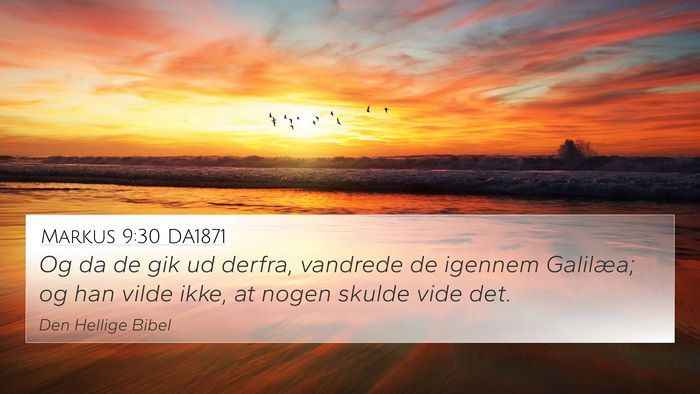 Markus 9:30 DA1871 Bible Verse Image