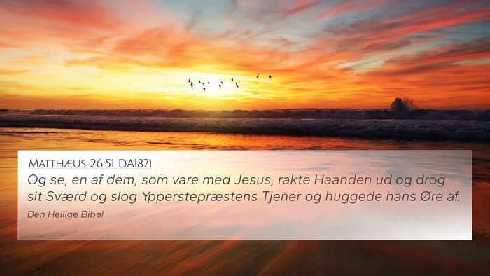 Matthæus 26:51 DA1871 Bible Verse Image