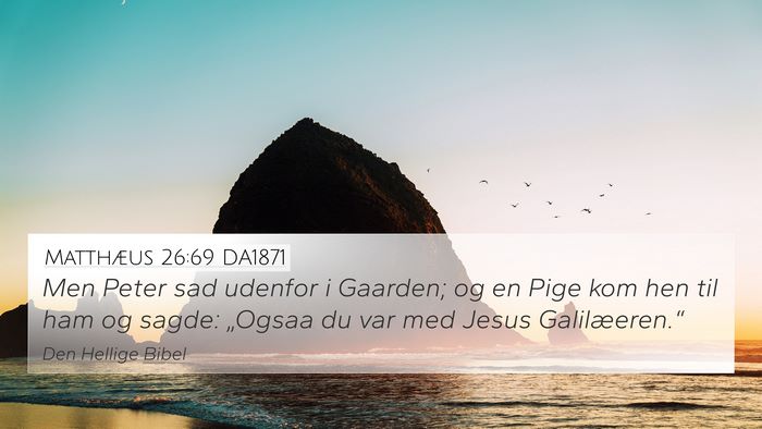 Matthæus 26:69 DA1871 Bible Verse Image