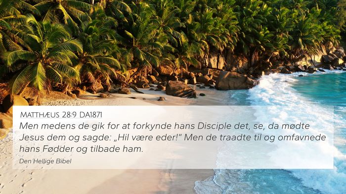 Matthæus 28:9 DA1871 Bible Verse Image