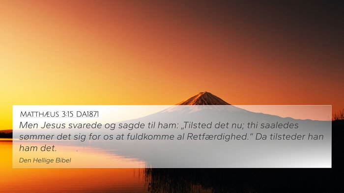 Matthæus 3:15 DA1871 Bible Verse Image