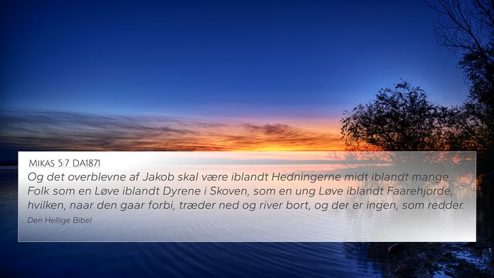 Mikas 5:7 DA1871 Bible Verse Image