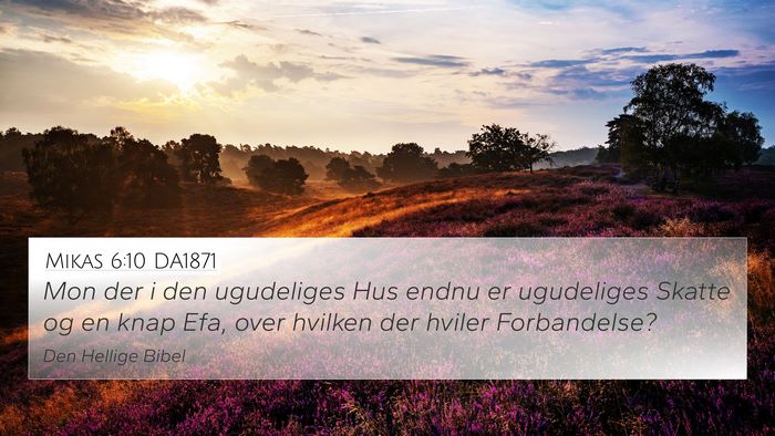 Mikas 6:10 DA1871 Bible Verse Image