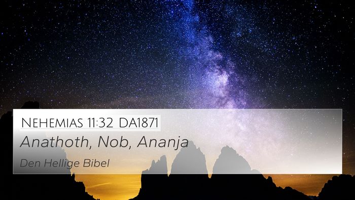 Nehemias 11:32 DA1871 Bible Verse Image