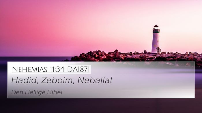 Nehemias 11:34 DA1871 Bible Verse Image