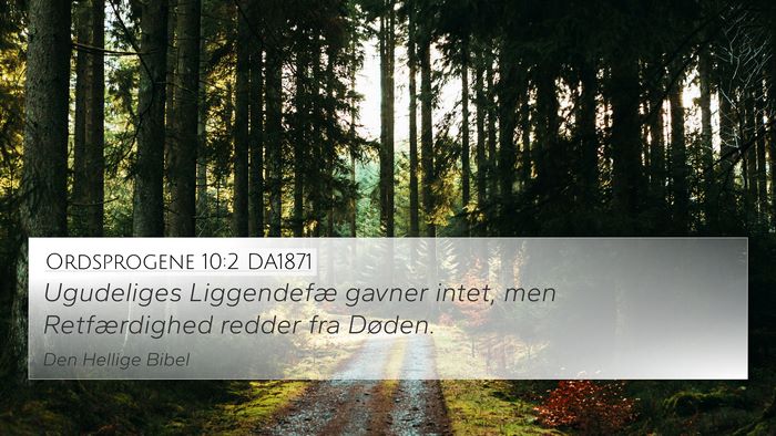 Ordsprogene 10:2 DA1871 Bible Verse Image