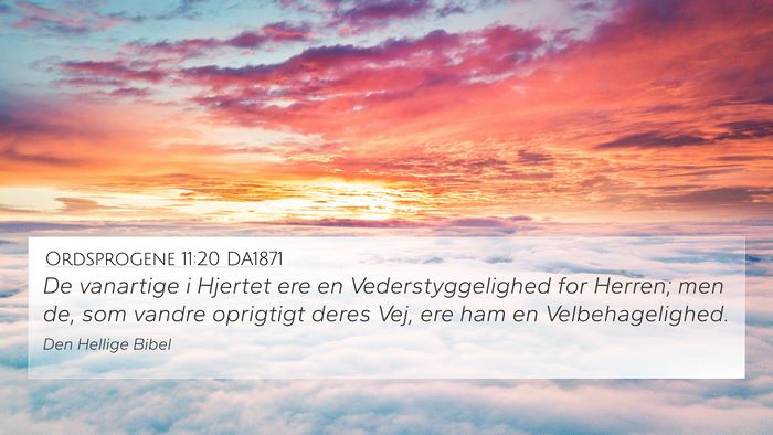 Ordsprogene 11:20 DA1871 Bible Verse Image