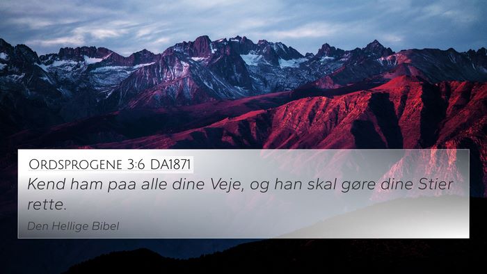 Ordsprogene 3:6 DA1871 Bible Verse Image
