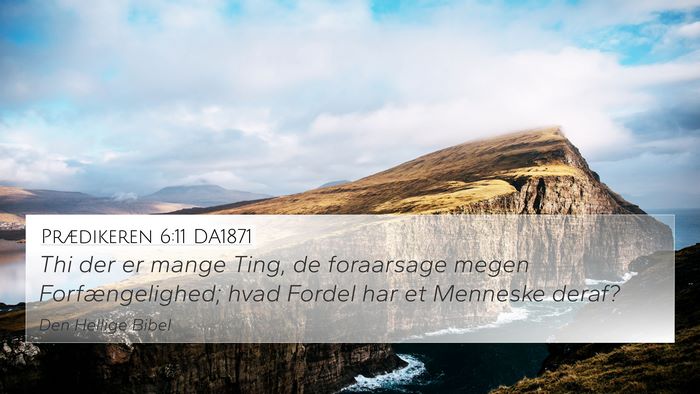 Prædikeren 6:11 DA1871 Bible Verse Image