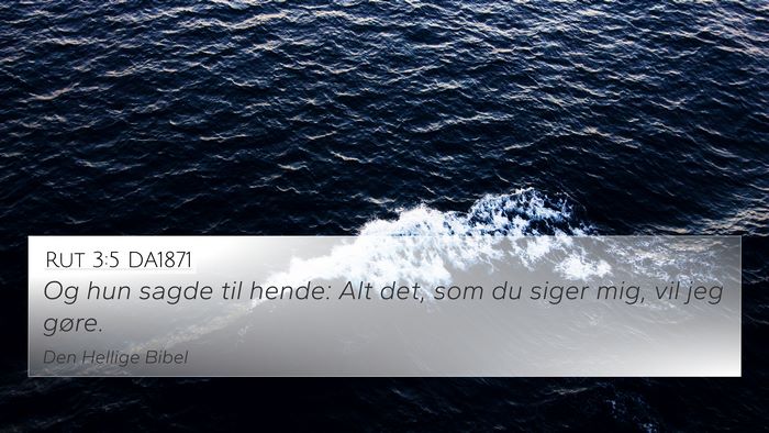 Rut 3:5 DA1871 4K Wallpaper - Og hun sagde til hende: Alt det, som du siger - 4K Wallpaper Bible Verse