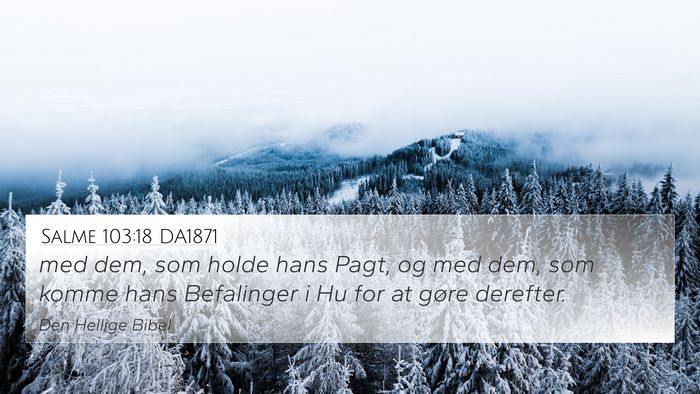 Salme 103:18 DA1871 Bible Verse Image