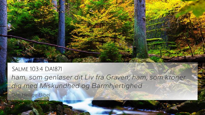 Salme 103:4 DA1871 Bible Verse Image