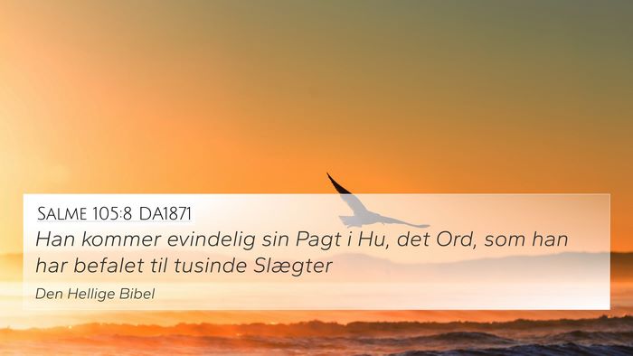 Salme 105:8 DA1871 Bible Verse Image
