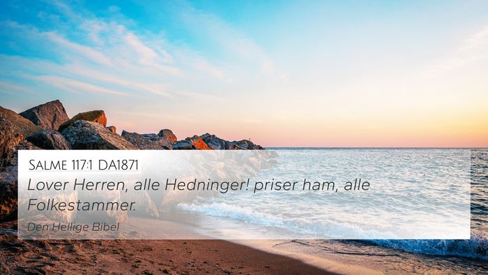 Salme 117:1 DA1871 Bible Verse Image