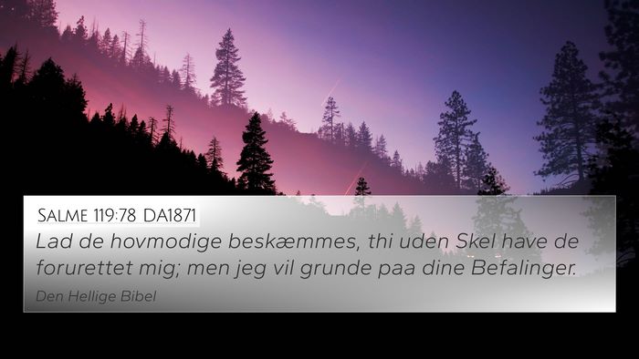Salme 119:78 DA1871 Bible Verse Image