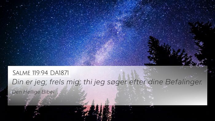 Salme 119:94 DA1871 Bible Verse Image