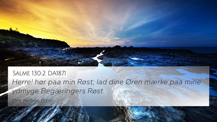 Salme 130:2 DA1871 Bible Verse Image
