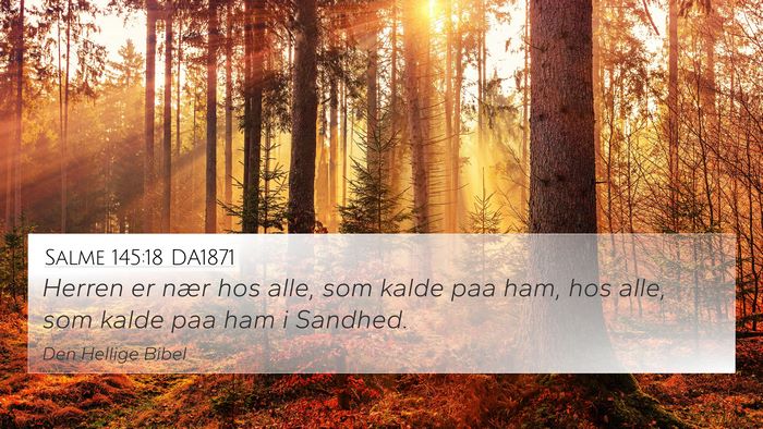 Salme 145:18 DA1871 Bible Verse Image
