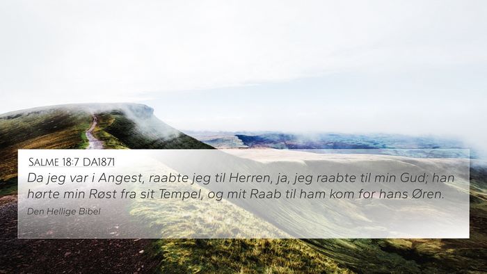 Salme 18:7 DA1871 Bible Verse Image