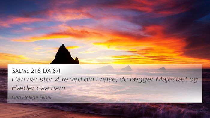 Salme 21:6 DA1871 Bible Verse Image