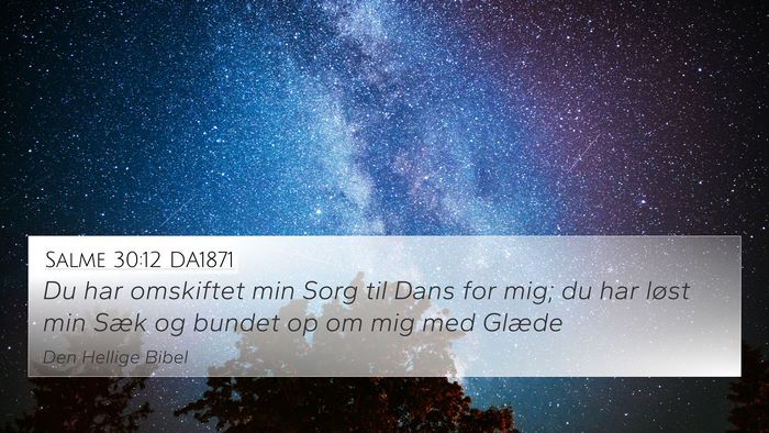 Salme 30:12 DA1871 Bible Verse Image