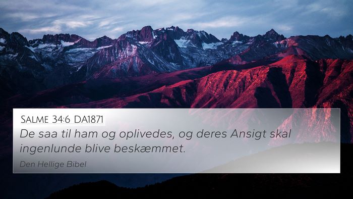 Salme 34:6 DA1871 Bible Verse Image