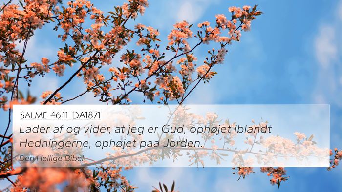 Salme 46:11 DA1871 Bible Verse Image