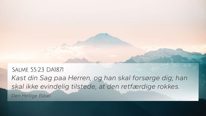 Salme 55:23 DA1871 Bible Verse Image