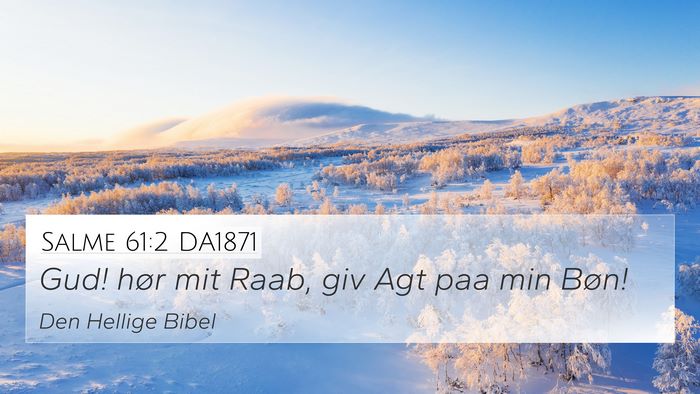 Salme 61:2 DA1871 Bible Verse Image