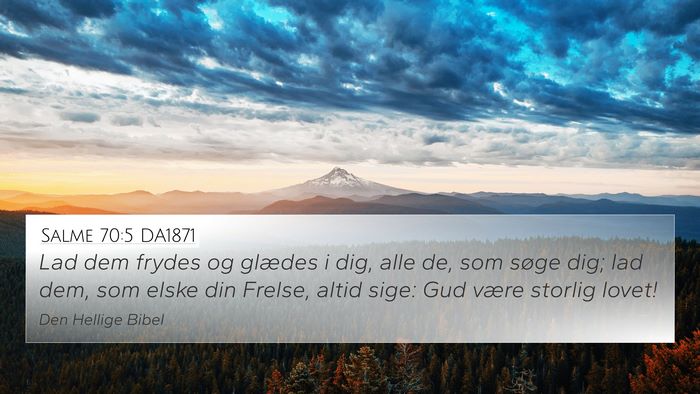 Salme 70:5 DA1871 Bible Verse Image