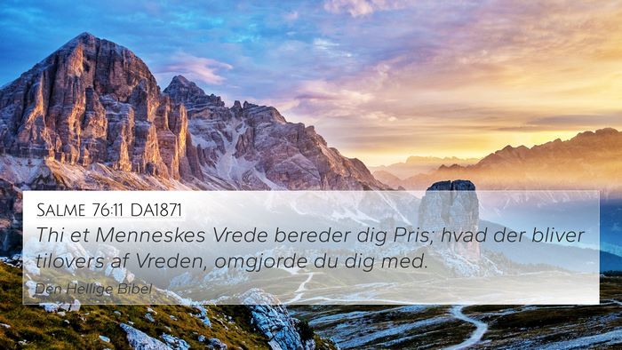 Salme 76:11 DA1871 Bible Verse Image