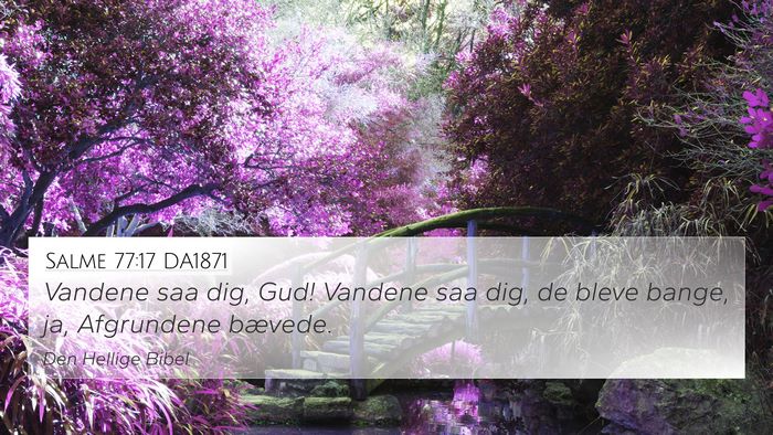 Salme 77:17 DA1871 Bible Verse Image