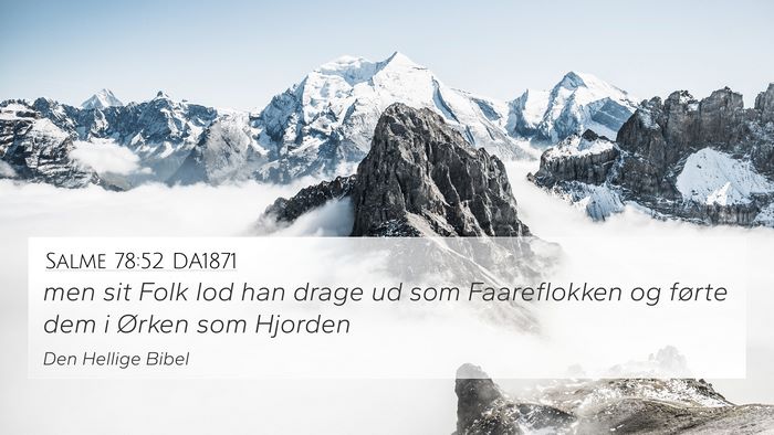 Salme 78:52 DA1871 Bible Verse Image