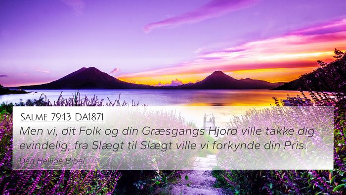 Salme 79:13 DA1871 Bible Verse Image