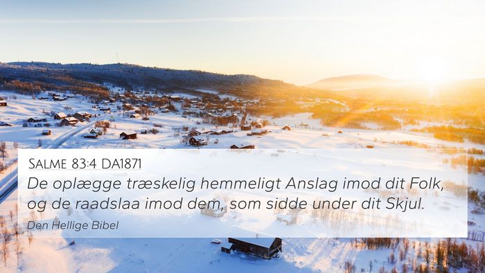 Salme 83:4 DA1871 Bible Verse Image