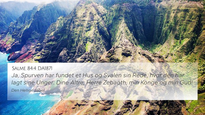 Salme 84:4 DA1871 Bible Verse Image