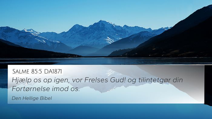 Salme 85:5 DA1871 Bible Verse Image