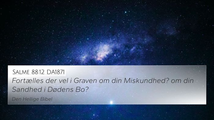 Salme 88:12 DA1871 Bible Verse Image
