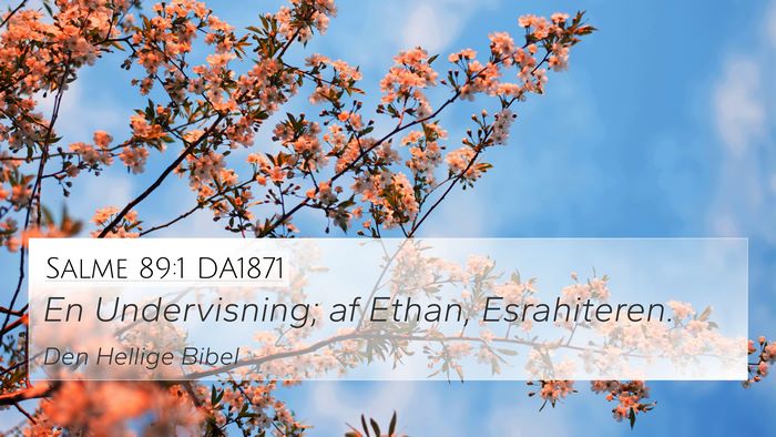 Salme 89:1 DA1871 Bible Verse Image