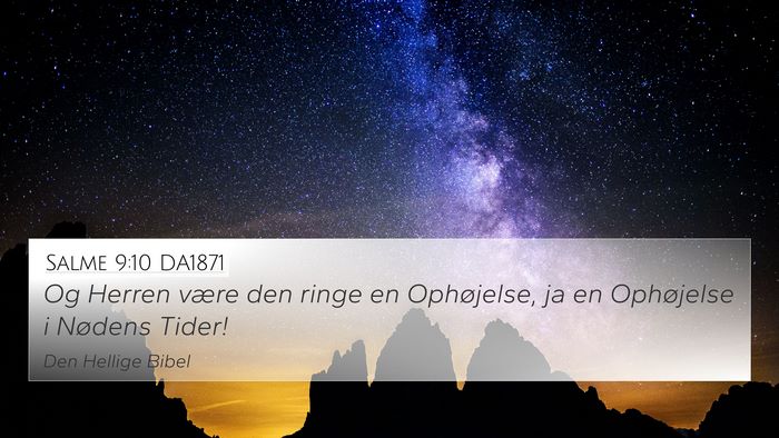 Salme 9:10 DA1871 Bible Verse Image