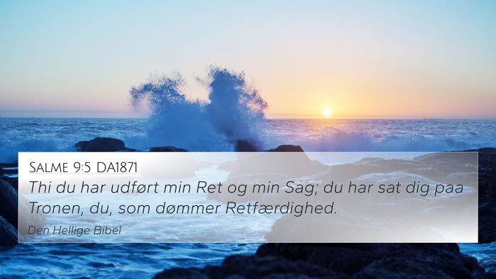 Salme 9:5 DA1871 Bible Verse Image