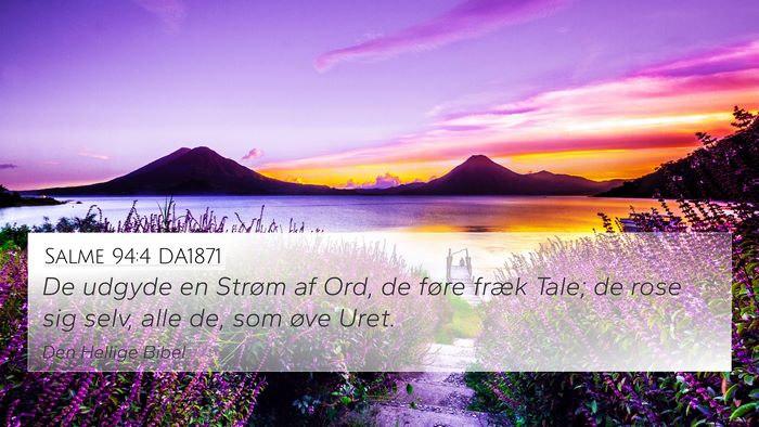 Salme 94:4 DA1871 Bible Verse Image