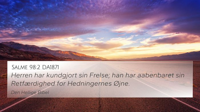 Salme 98:2 DA1871 Bible Verse Image
