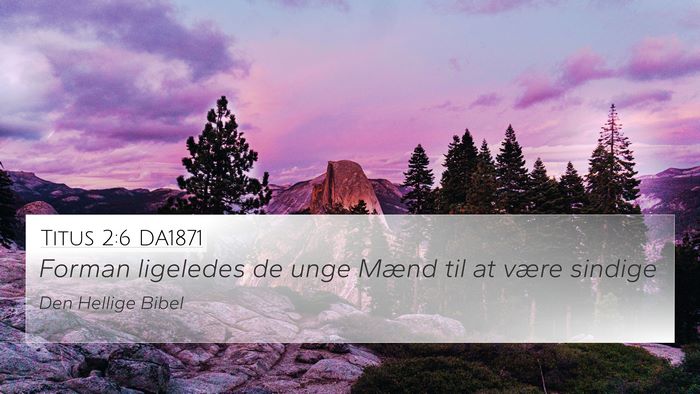 Titus 2:6 DA1871 Bible Verse Image
