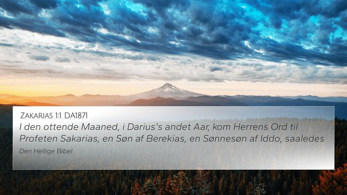 Zakarias 1:1 DA1871 Bible Verse Image