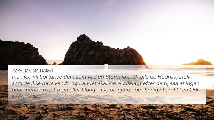 Zakarias 7:14 DA1871 Bible Verse Image