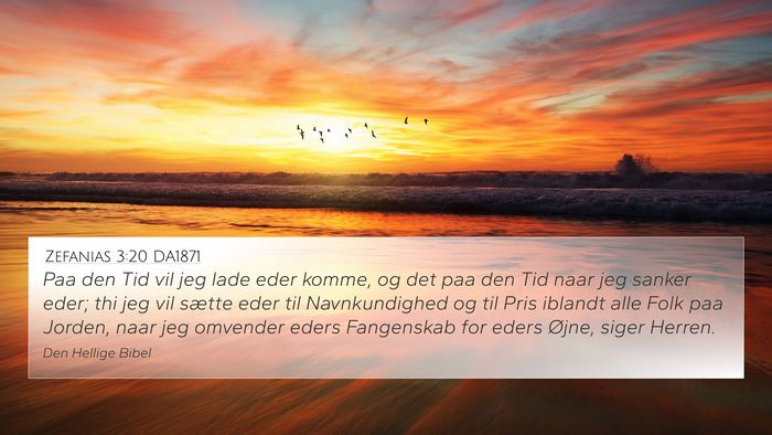 Zefanias 3:20 DA1871 Bible Verse Image