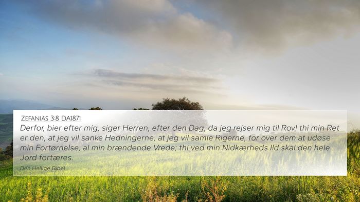 Zefanias 3:8 DA1871 Bible Verse Image