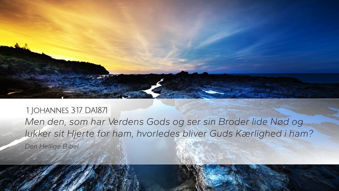 1 Johannes 3:17 DA1871 Bible Verse Image