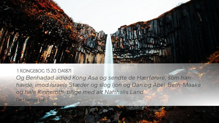1 Kongebog 15:20 DA1871 Bible Verse Image